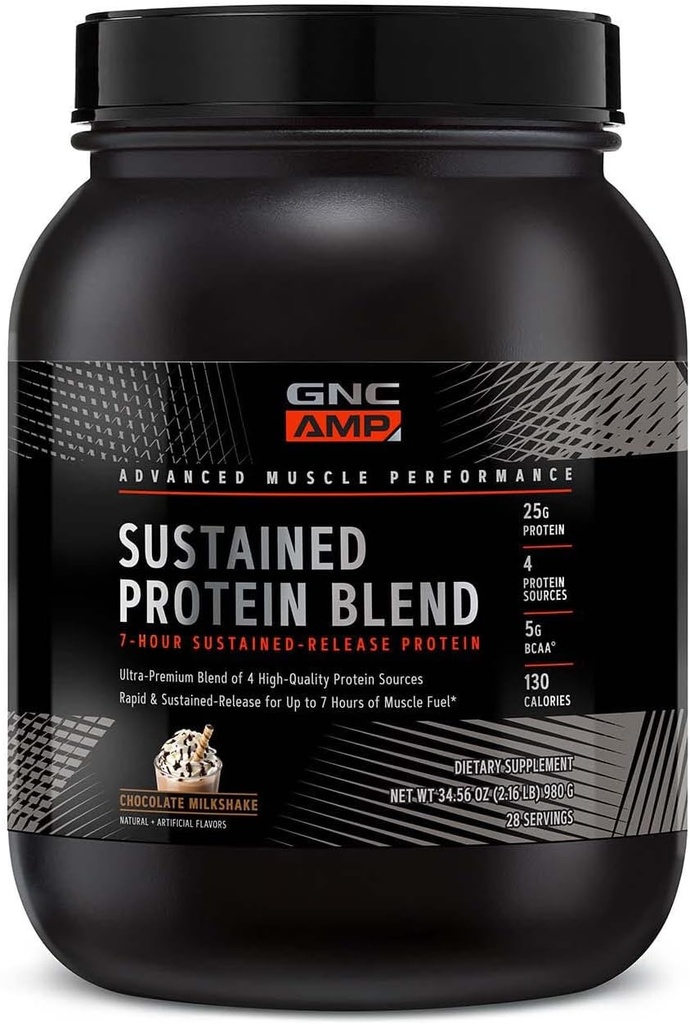 GNC AMP Vedvarende Protein Blend - Chokolade Milkshake (28 Servere)