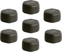 Cadence Travel Containers - Pill Case Set - Magnetiske Rejsekapsler, Daglig Medicin Organizer til piller, Kosttilskud, & Vitaminer - 7 Flex Smalls (0,56oz) for Ugentlig Pill Organizer - Charcoal
