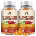 (2 Pack) Cholesterol Kosttilskud Gummies for Cholesterol Sund, Plant Steroler & Stanoler, Rød Gær Rice, Citrus Bergamot Complex for Cholesterol, Hold sunde Cholesterol Niveauer - 60 dages forsyning