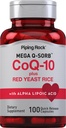 Piping Rock CoQ10 med rød Gær Rice