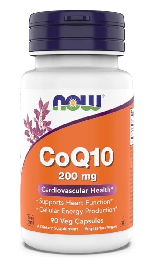 Nu Kosttilskud - CoQ10 (Coenzym Q10) 200 mg, Understøtter kardiovaskulær sundhed *, Kosher, Vegan 90 Vegetariske kapsler