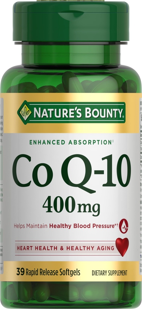 Natures Bounty Co Q- 10 400mg, 39 Rapid Release Softels