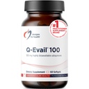 Design til sundhed Q- Evail 100- 100mg CoQ10 Højt biotilgængeligt Ubiquinon - Coenzym Q10 med MCT + blandede tocopheroler til at fremme Superior Absorption - Non- GMO (60 Softgel)