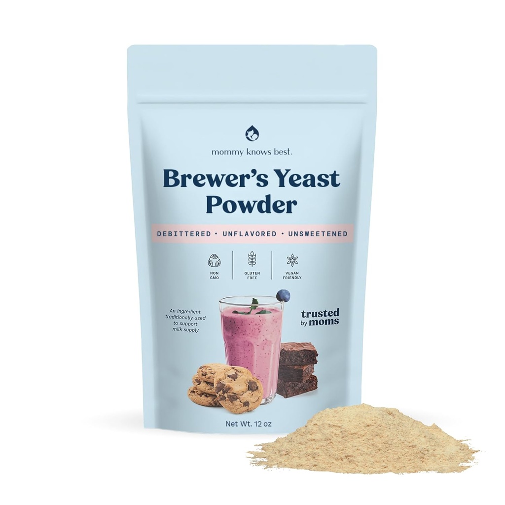Mor kender Best Brewer 's Yeast Powder for Amning Support for Amning Meading 124; Mild- Tasting, debiterede, Lækker i Amning Cookies, Smoothies, Amning Opskrifter, Gluten- Free, 12 oz