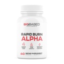 Rapid Burn Alpha - Fat Burner for mænd - Understøtter sunde pathways forbundet med GLP-1 Aktivitet - Understøtter Appetite Control, Energy Booster, Hjælper med at øge stofskiftet & fedt tab - 60 Unisex kapsler