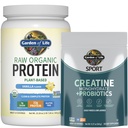 Have of Life Protein & Creatine Bundle - Vegan Vanilla Protein Powder 20 Servering med BCAA, Probiotika & enzymer + Creatinine Monohydrat Pre Workout 60 Servering for muskel, styrke og ydeevne