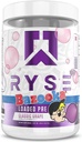 RYSE Loaded Pre Workout Powder - Bazooka Grape - Daglig præ-workout for mænd og kvinder med 390mg koffein, Beta Alanine, og Citrullin til Pump, Focus og energi - 30 Serveringer