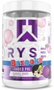 RYSE Loaded Pre Workout Powder - Bazooka Grape - Daglig præ-workout for mænd og kvinder med 390mg koffein, Beta Alanine, og Citrullin til Pump, Focus og energi - 30 Serveringer