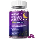 Liposomal Time Release Melatonin + Magnesium Sleep Supplement, Natural Calm Sleep Aids for Adults, 15mg 30mg Melatonin Extended Release Pills w/ GABA, 5-HTP, Ashwagandha & L-Theanine, 120 Softgels