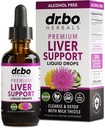 Lever Rense Detox & Reparation Organisk - Natural Lever Support Liquid Drops, Mælk Thistle Mælkebøtte, Chanca Piedra Extract, Artiskoke - Gallablære Sundhed Formel Kosttilskud Liquid Drops 2oz