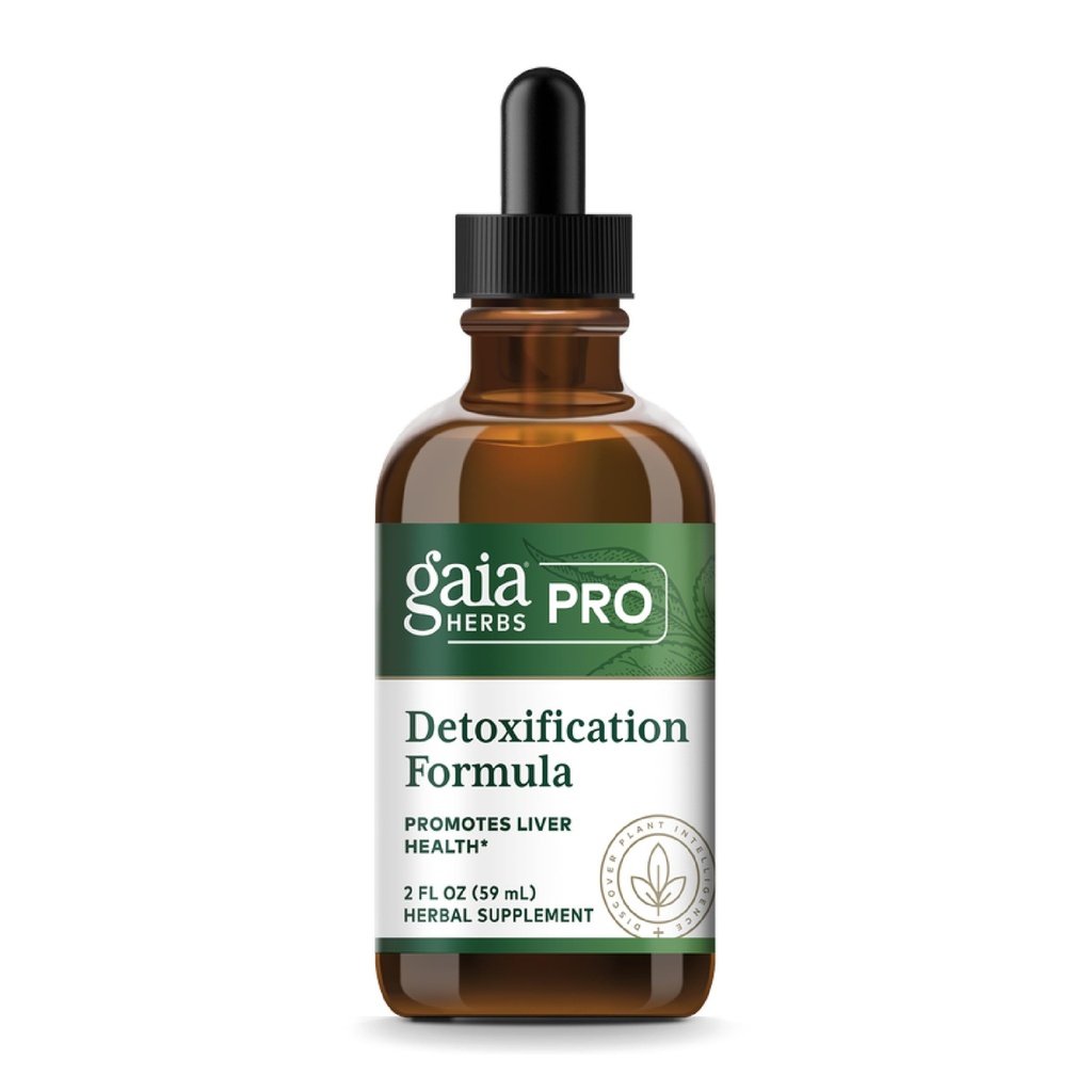 GAIA HERBS PRO afgiftning Formel - Understøtter lever sundhed & afgiftning * - Mælk tidsel, gul Dock & Mere - 2 fl oz (30 Servere)