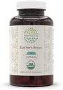 HerbEra Slagterum USDA Organic 120 Kapsler 124; Naturlige Urter Supplement øb 124; Certified Organic Vegetar Kapsler og Organic Slagterum (Ruscus aculeatus) Tørret rod (120 Kapsler)