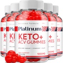 (5 Pack) Platinum Keto ACV Gummies - Advanced Formel Platinum Keto Plus ACV Gummies Apple Cider Vincipes Platinum ACV Gummies Kosttilskud Anmeldelser Mænd Kvinder (300 Gummies)