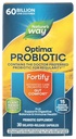 Nature's Way Fortify Optima Probiotic for Adults, 60 Billion Live Cultures, 15 Strains, Gut Comfort*, Supports Digestive Balance and Immune Health*, Keep Refrigerated, 30 Capsules (Packaging May Vary)