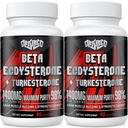 1400mg Beta Ecdysterone og Turkesterone Kosttilskud, Maksimeret 98% Beta Ecdysterone & 20% Turkesterone ekstrakt for muskelmasse, styrke, proteinsyntese, 120 kapsler