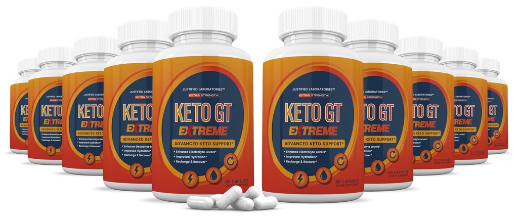 (10 Pack) Keto GT Extreme Keto piller 1675MG Ny & forbedret formel Indeholder Apple Cider Vineddike Ekstra Virgin Olivenolie Powder Green Tea Leaf 600 kapsler