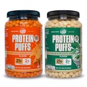 Twin Peaks Low Carb, Keto Friendly Protein Puffs Combo Pack, 1 Jug Sour Cream Flavor Puffs + 1 Jug Nacho Ost Flavor Puffs