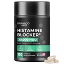 Bravado Labs DAO Kosttilskud Histamine Blocker - Ekstra styrke 30.000 HDU DAO Enzyme + Diaminoxidase & C-vitamin til daglig Histamine Metabolisme & immunforsvar - 120ct