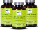 New Nordic Active Lever Gummies, Milk Thistle, Artichoke & Turmerisk Supplement, Natural Peach & Mango Flavor, Sugar Free & Vegan, 60 Greve (Pack of 3)
