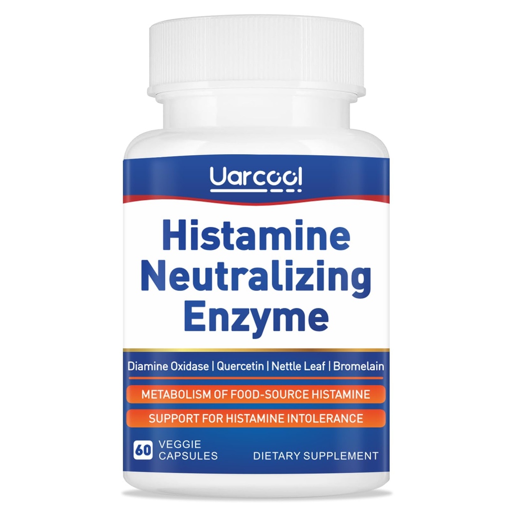 DAO Enzyme supplement Histamin Diaminoxidase supplement til Glat fordøjelse - Lavet i USA - 60 Softgels