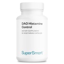 Supersmart DAO Histamine Control (høj potens) - Mikro- indkapslet Pea Spruts DAO Enzyme - Forbedret med Quercetin & C-vitamin - Diaminoxidase Supplement Note 124; Vegan - 60 Vegetariske kapsler