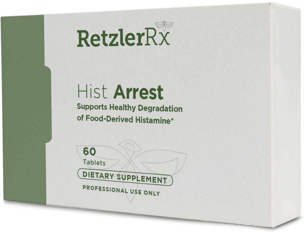HormoneSynergy RetzlerRx ® DAO Enzyme supplement til støtte Sund nedbrydning af deriveret Histamin - Diaminoxidase til fordøjelsesmæssig sundhed 20.000 HDU Per Servering (60 tabletter)