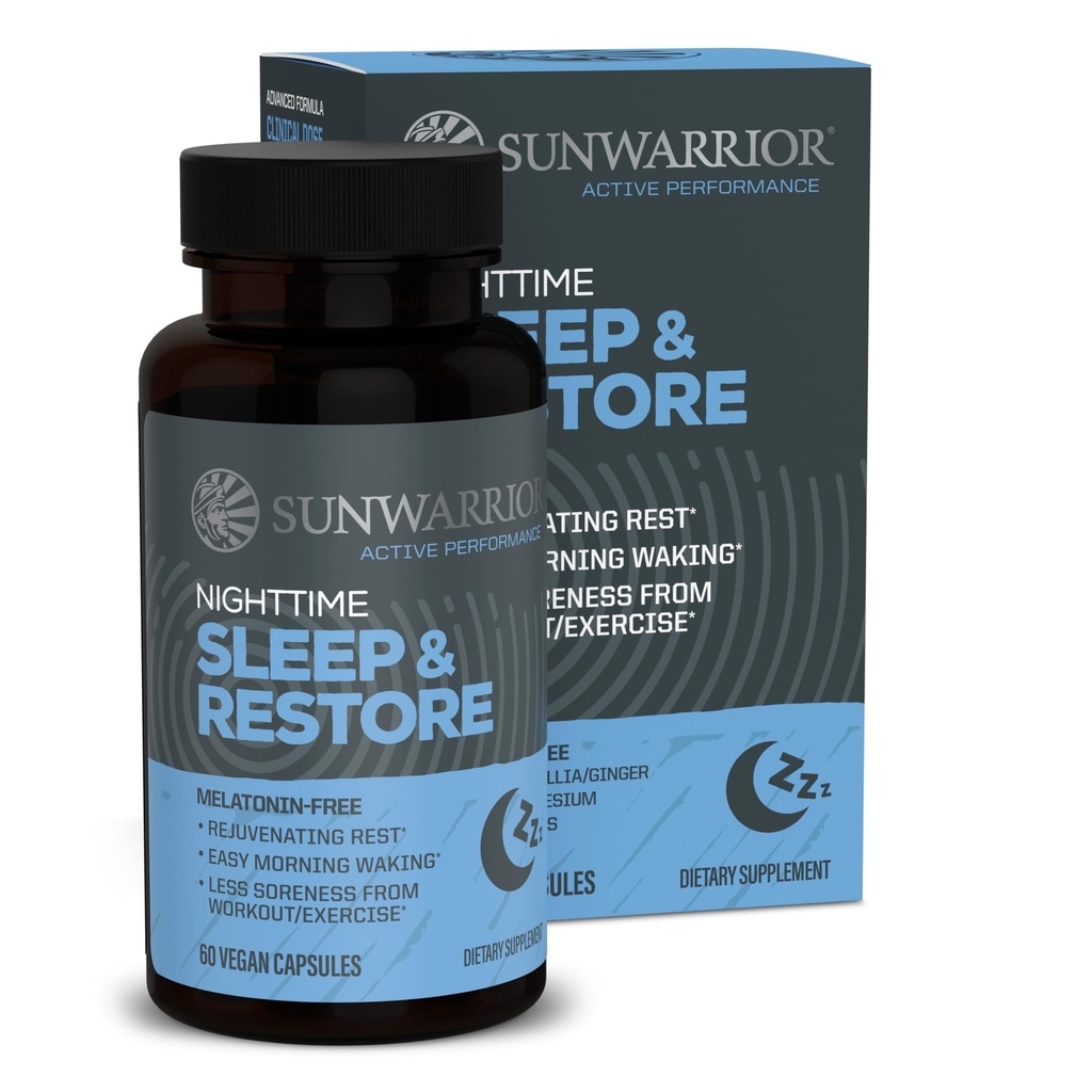 Søvnstøtte & gendannelse Kapsler Melatoninfri sovestøtte til dyb hvile og inddrivelse Magnesium kamille Lemon Balm & Adaptogens til afslapning Muskel Relief & Forfriskning Morgener 60 Vegansk Kapsler