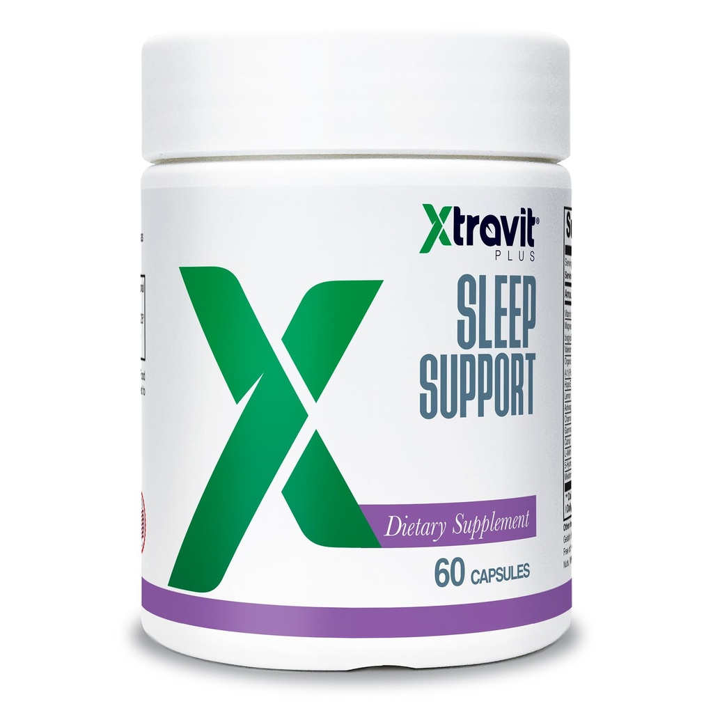 Sovestøtte supplement - Natural Herbal Sleep- Hjælp til mænd og kvinder - Ekstra styrke PM Kosttilskud - Kan støtte rolig & dyb hvile - Non- GMO & Gluten Gratis, 60 kapsler