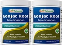 Bedste Naturals 2 Pack Konjac Glucomannan Root 1 Pound - 2000 mg per servering - (i alt 2 Pound)