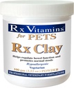 Rx Vitaminer Rx Clay pulver til kæledyr - Anti Gas & Anti Diarré til hunde & katte - Pet fordøjelsessygdomme & afføring - Kat & hund supplement til eliminering - 3.52 oz.