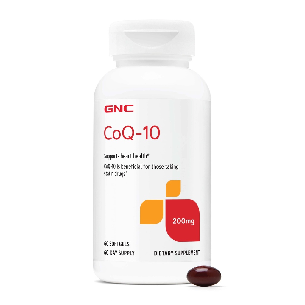GNC CoQ10 100mg tillæg, understøtter hjerte sundhed, 60 Tæl