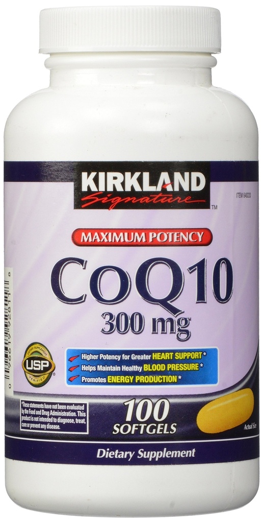 Kirkland Signature COQ10 100 Softgels, 300 mg, 6, 4 Ounce Formand