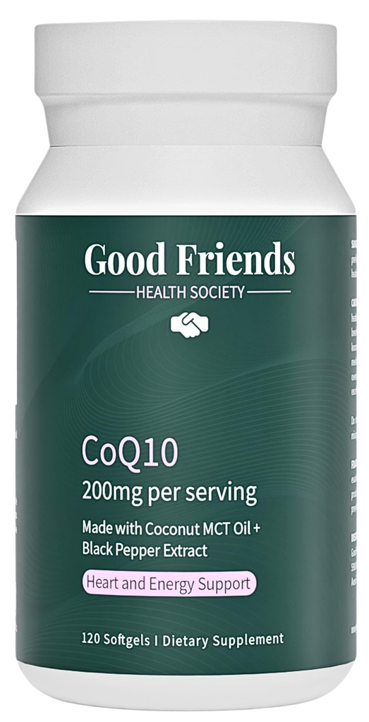 Ubiquinol CoQ10 200mg - High Absorption with Black Pepper Extract & Coconut MCT Oil - 120 Softgel, Lab- Testet, No Seed Oliils, Non- GMO - Heart and Energy Support