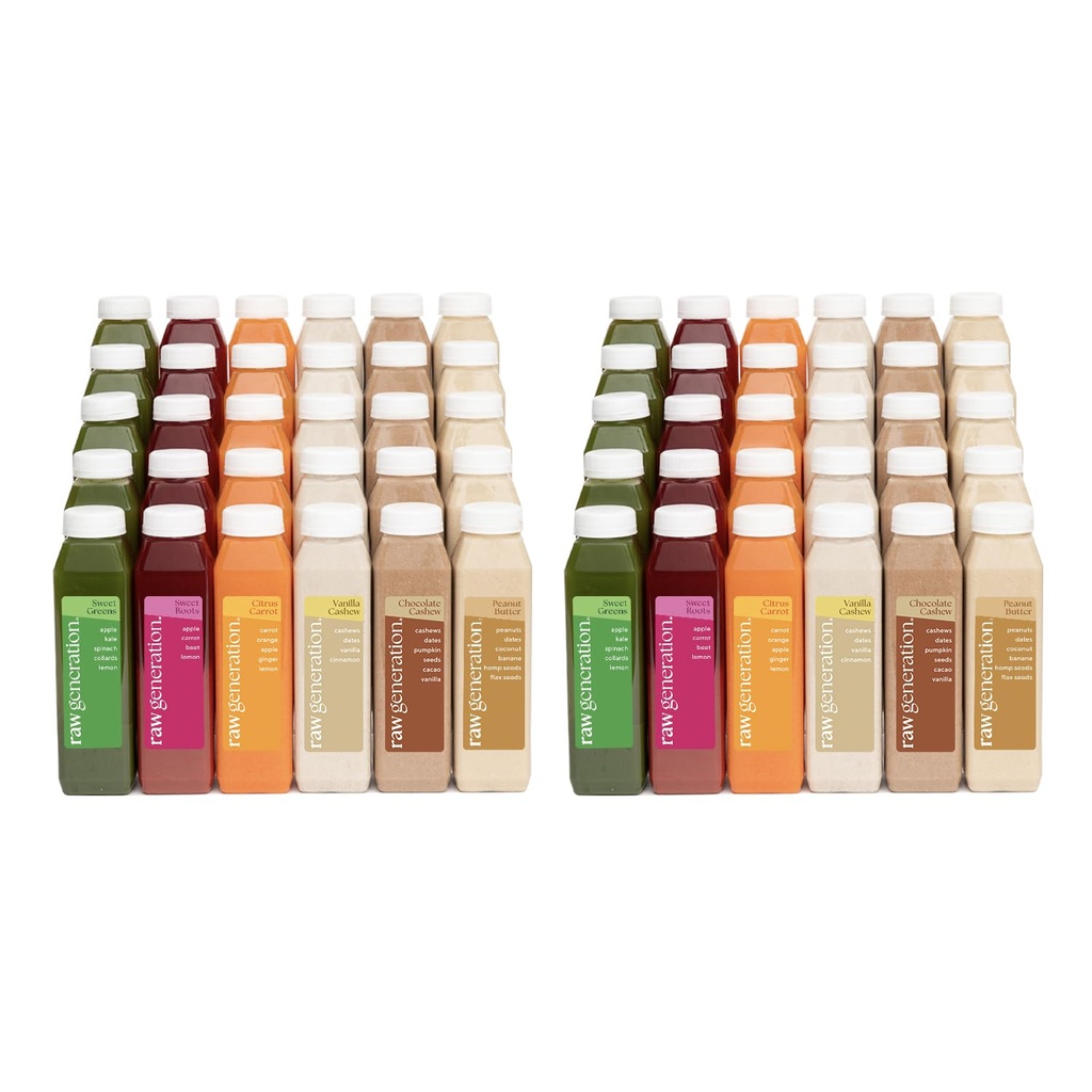 Raw Generation Cleanse for 2 - Rengøre med en partner for maksimale resultater - To 5-dages Protein Cleanses at tabe vægt, Byg Lean Muscle, Reducere bloating, Øge energi & Nulstil din kost