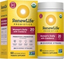 Renew Life Women 's Daily Probiotic + Prebiotics, 60 CT