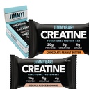 (NEW) JiMMYBAR! Creatinine Protein Bar - 5g af Creatinine Monohydrat + 20g Protein - High Protein Snack - Understøtter muskelvækst, styrke & inddrivelse - Real Food Energy Bar for Atleter Medic124; 12 Chokolade Peanut Butter + 12 Fudge Brownie Variety Pack (24 Barer)