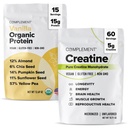 Kompleks Protein & Creatine Bundle Mea124; Organic Vanilla Protein + Mikroniseret Creatin for Recovery & Energy
