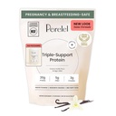 Perrelel Triple- Support Plant Based Protein Powder, Creamy Vanilla, 20g Vegan Protein Powder, 3g Creatinine Monohydrat, & 5g Prebiotic Fiber per Serving, Dairy Free, No Sugar Added, 15 Day Supply