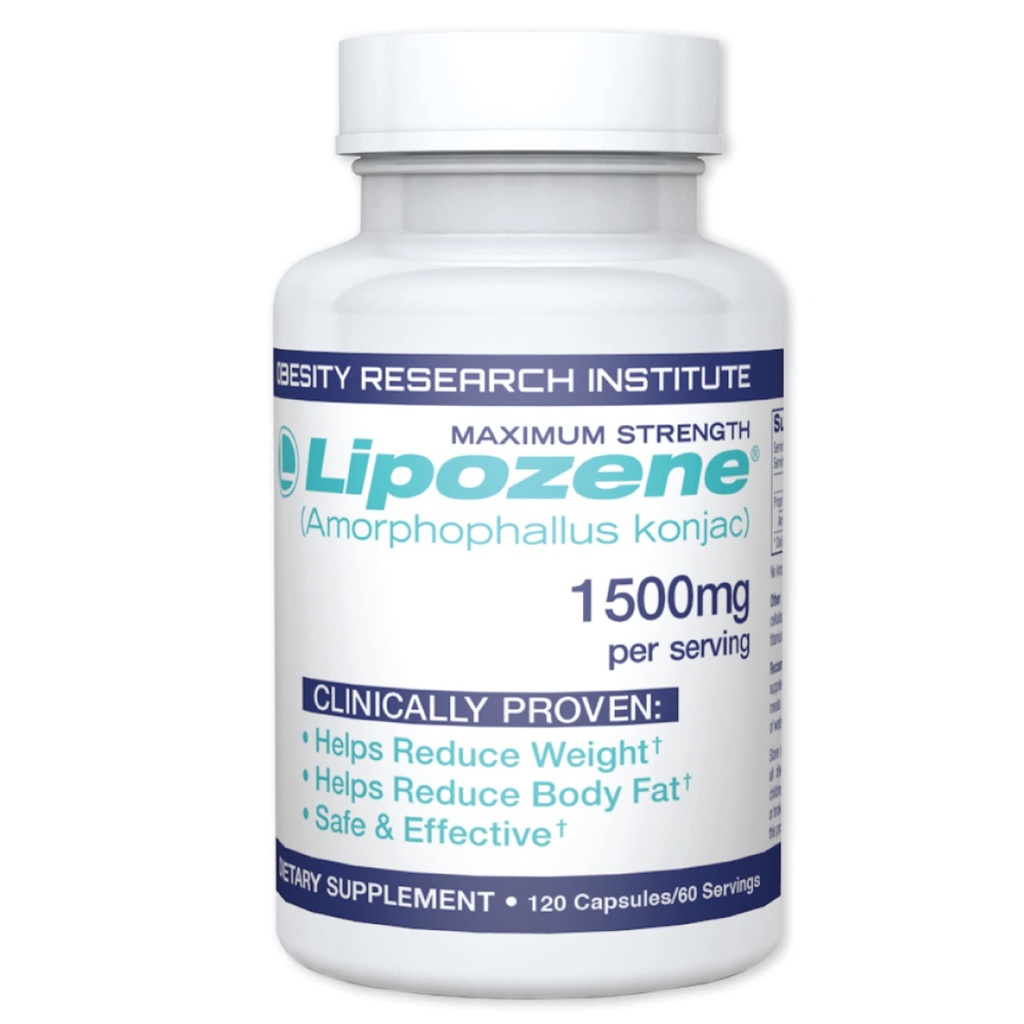 Lipozen MEGA flaske - 120 kapsler, Gør det vores største størrelse til rådighed - Appetite suppressant