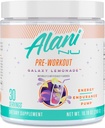 Alani Nu Pre Workout Powder GLAXAY Lemonade, Amino Energy Boost, Endurance Supplement, Sugar Free, 200mg Koffein, L- Theanine, Beta- Alanine, L- Citrullin, 30 Servere