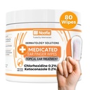 Nootie Medicated Ear Finger Wipes med Chlorhexidin til hunde, Gentle Dog Ear Rengøring Wipes til Itchy, Følsomme Øre - Hjælper med at fjerne voks, Dirt Buildup, & Odor 80 Wipes - Made in USA