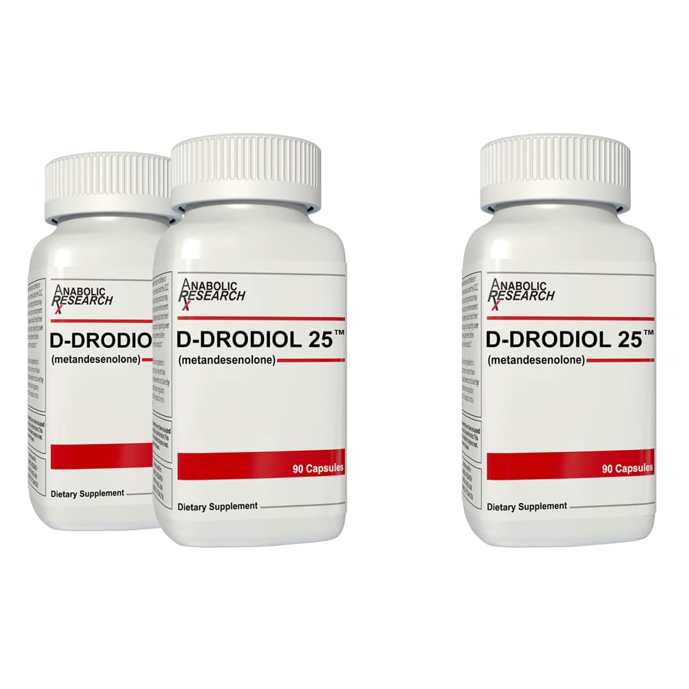 D- Drodiol 25 - Masse, Styrke og Power - 3 måneders forsyning