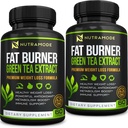 Premium Green Tea Extract Fat Burner Supplement EGCG- Natural Appetite Suppressant- Sund vægttab kost piller, der arbejder hurtigt for kvinder og men- Detox Metabolisme Booster til at brænde Belly Fat Fast-2 pakke