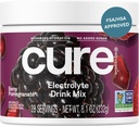 Cure Hydration Mead124; Plantbaseret elektrolytdrik Mix 124; Ingen tilsat sukker Mead124; FSA- HSA Mead124; Dehydrering Relief Powder Lavet med kokos Vand Mead124; Non- GMO Mead124; Vegan Mead124; 28 Servering Jar - Berry Pomegranate