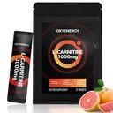 OxyEnergy Liquid L- Carnitin Supplement 1000mg - Let for daglig brug, Zero Calorie, Sugar- Free, Stimulering - Free Fat Burning & Endurance Booster, 21 On- the- Go Individuelle flydende sticks