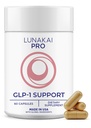 Lunakai USA Made GLP-1 Supplement - Natural GLP 1 Support with Probiotics & Resveratrol - Support Weight Management, Cravings & Metabolisme, 60ct