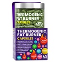 Termogene Fat Burner Kapsler - Vægttab piller til kvinder & mænd, Appetite Suppressant, Metabolisme Booster - Grøn te, kaffe ekstrakt, Garcinia Cambogia - Diet Pills til vægttab - 60 Kapsler