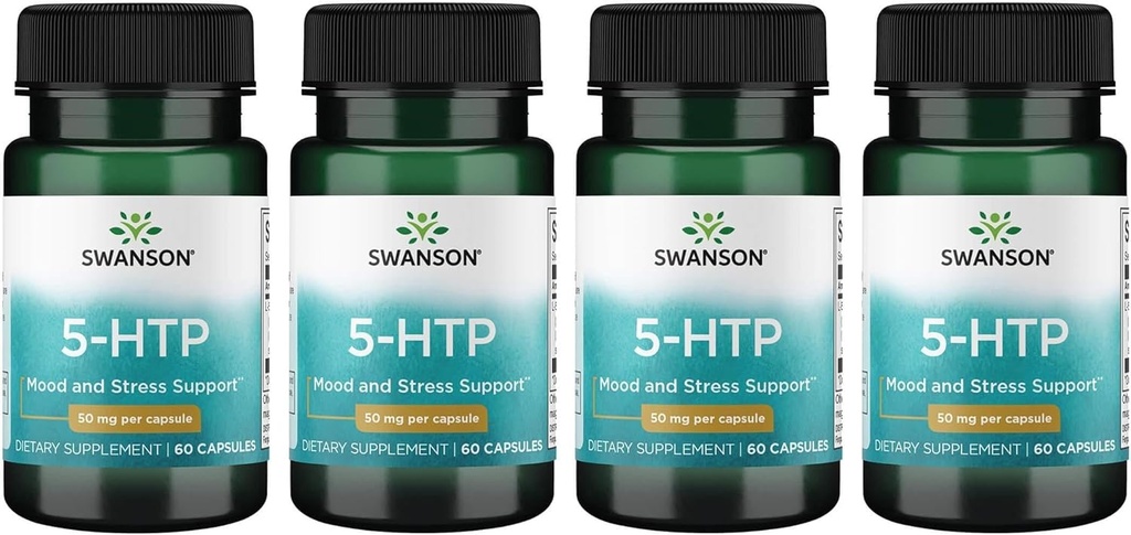 Swanson Aminosyre 5- Htp 50 Milligram 60 Kapsler (4 Pack)