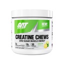GAT SPORT Creatine Chews, Zero Sugar, 5g Pure Creatine Monohydrate, 3rd Party Tested, Brain Health, Muscle, Strength, Anti-oxidant Support, for Men & Women, 30 Servings (Lemon Lime)