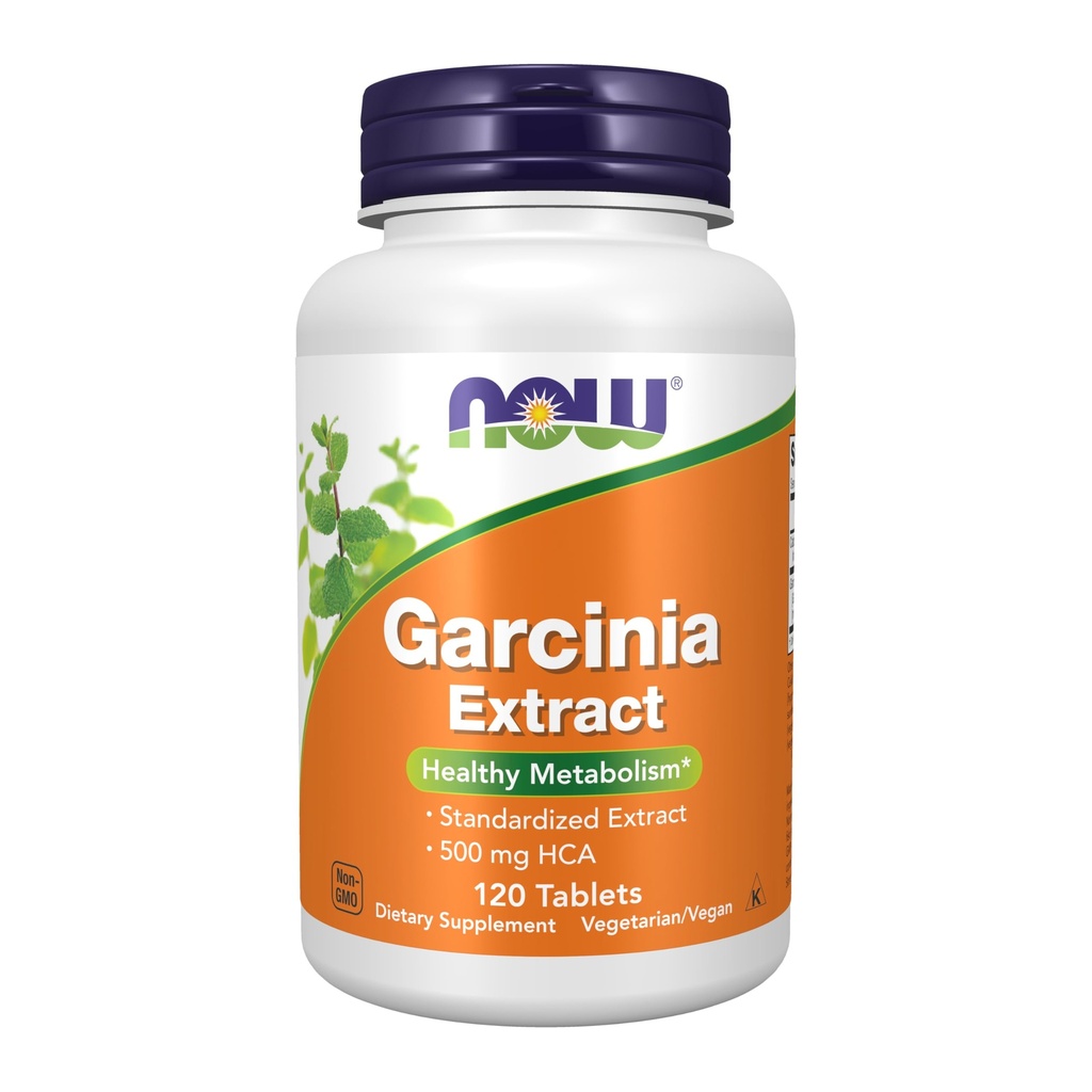 Now Foods Supplements, Garcinia (Garcinia Cambogia) 1000 mg, sund metabolisme *, vægttab, 120 tabletter